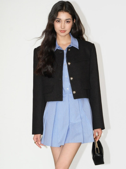 Jacey Shirt Dress-The Black Bow-