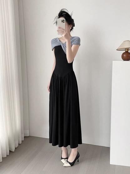 Melanie Color Binding Dress