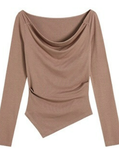 Jane Two Piece Long Sleeve Knit Top-The Black Bow-