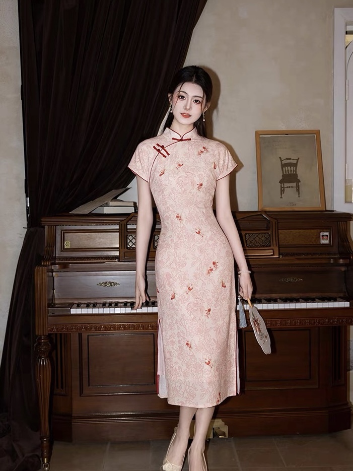 Ci Peng Floral Cheongsam