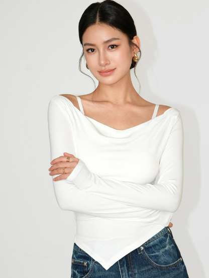 Jane Two Piece Long Sleeve Knit Top-The Black Bow-