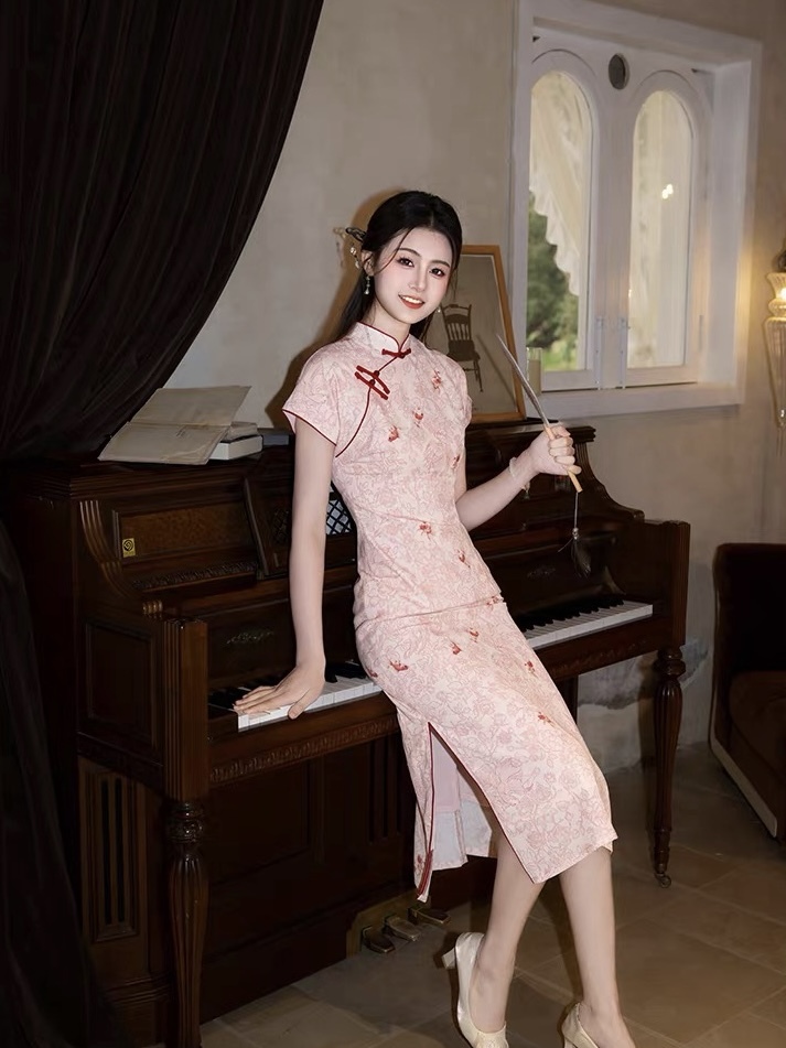 Ci Peng Floral Cheongsam
