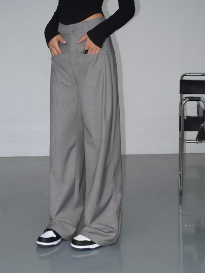 Marnie Straight Cut Pants-The Black Bow-
