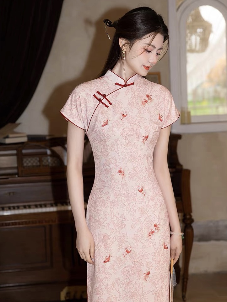 Ci Peng Floral Cheongsam