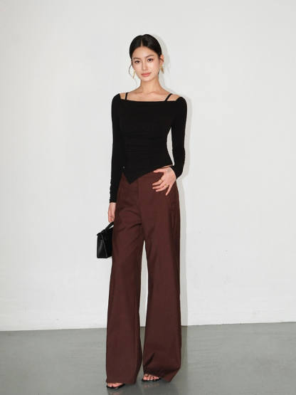 Jane Two Piece Long Sleeve Knit Top-The Black Bow-