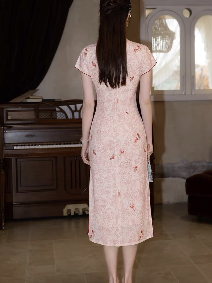 Ci Peng Floral Cheongsam