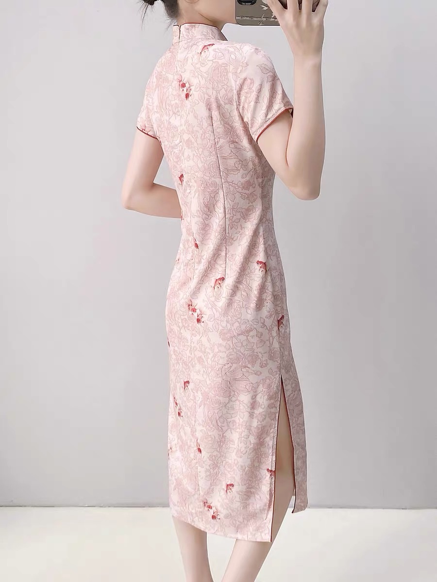 Ci Peng Floral Cheongsam