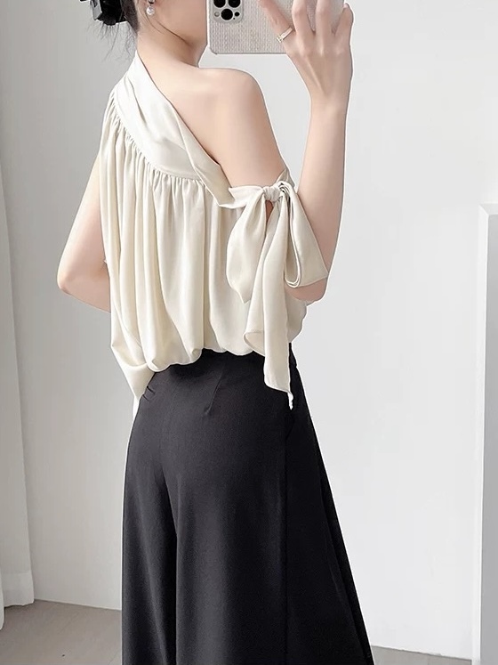 Milan One Shoulder Chiffon Blouse