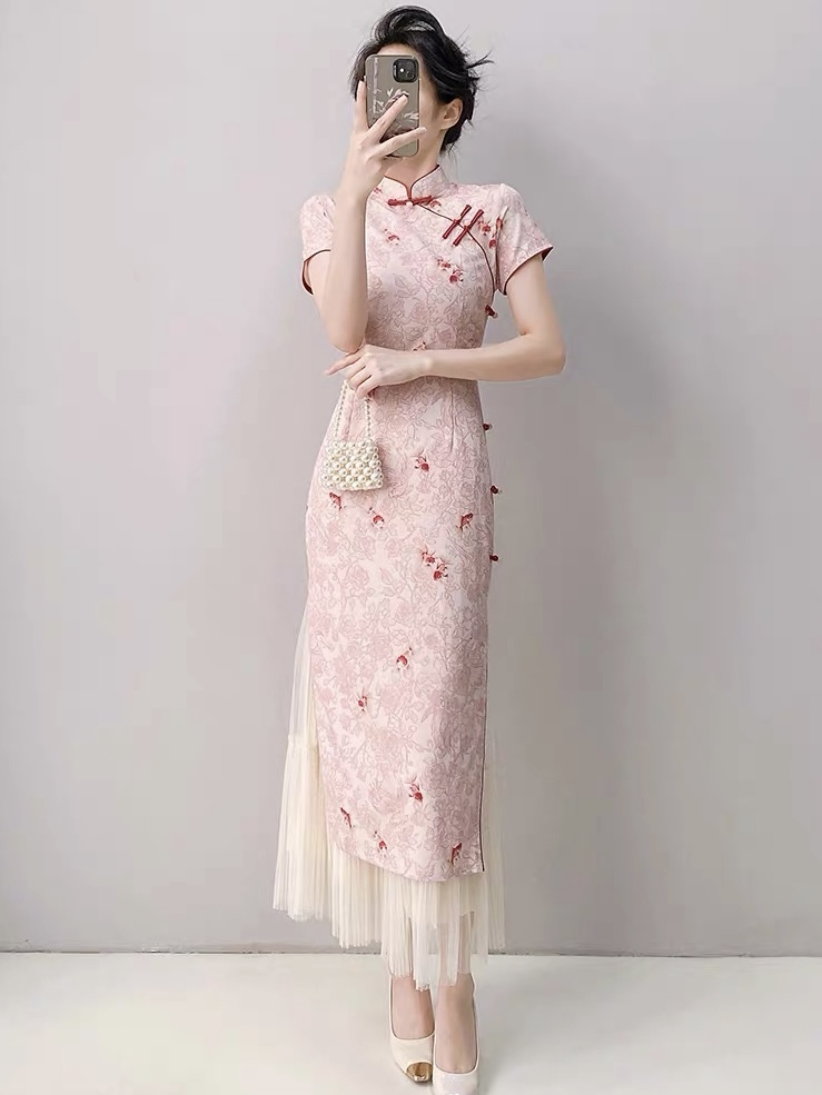 Ci Peng Floral Cheongsam