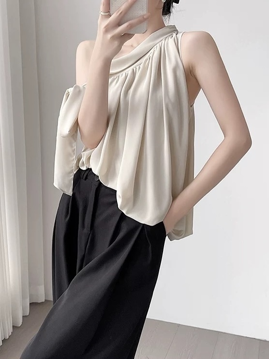 Milan One Shoulder Chiffon Blouse