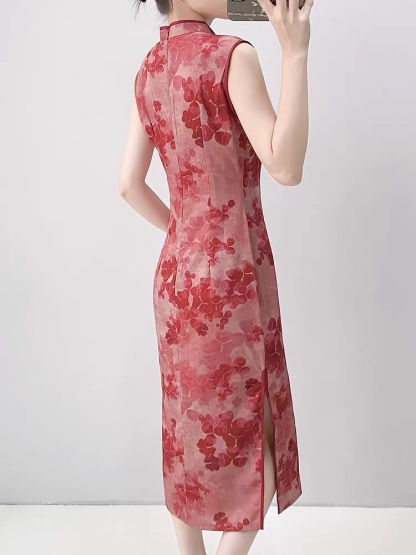 Ci Qu Sleevelss Cheongsam