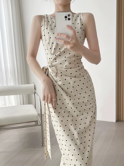 Mckenzie Waist Tie Linen Dress