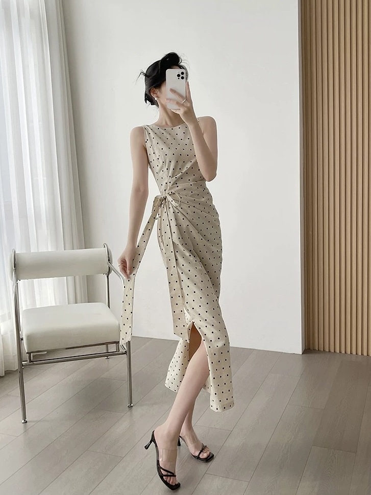 Mckenzie Waist Tie Linen Dress