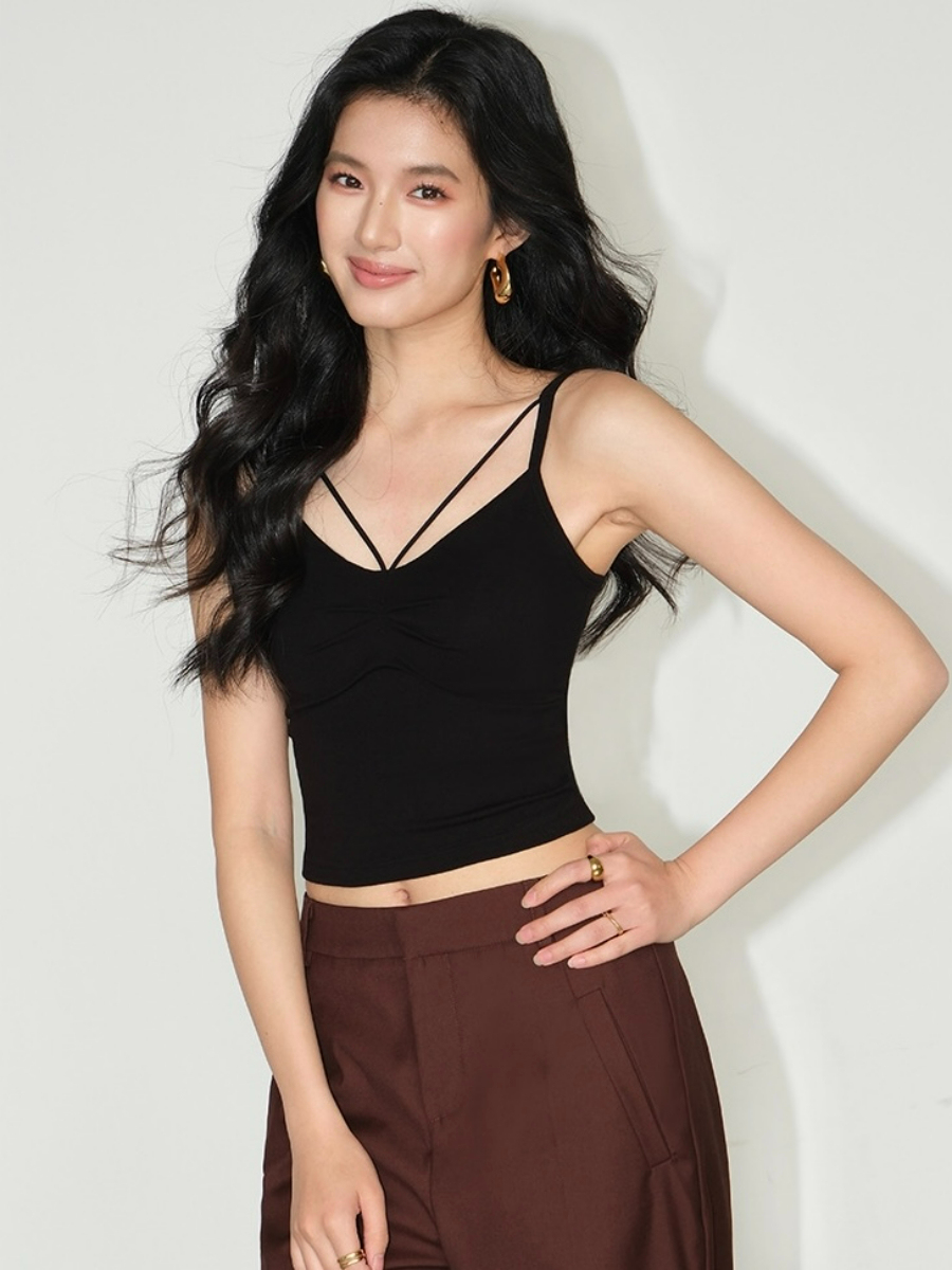 Jalen Padded Cami Top-The Black Bow-