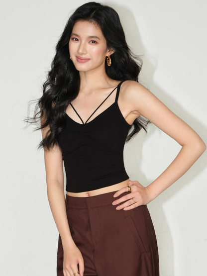 Jalen Padded Cami Top-The Black Bow-