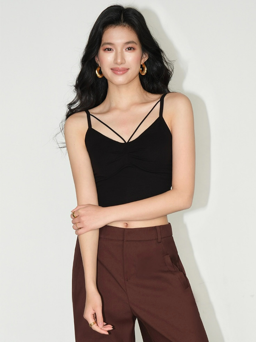 Jalen Padded Cami Top-The Black Bow-