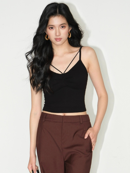 Jalen Padded Cami Top-The Black Bow-