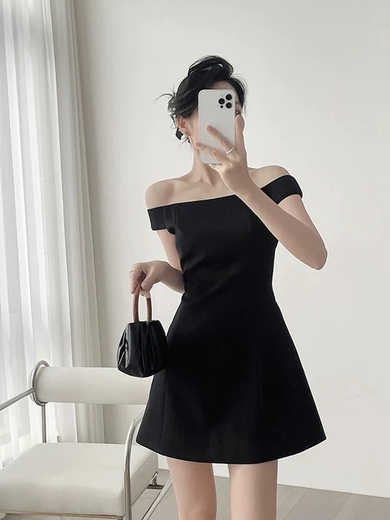 Miley Off Shoulder Mini Party Dress