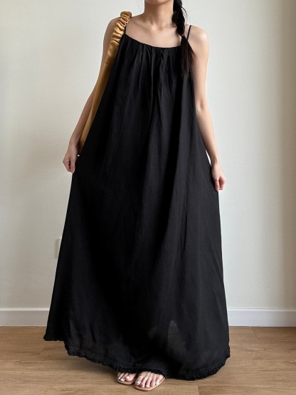 Pippin Tassel Trim Maxi Dress