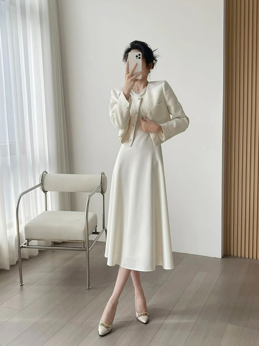 Macye Sleeveless Fit-and -Flare Dress