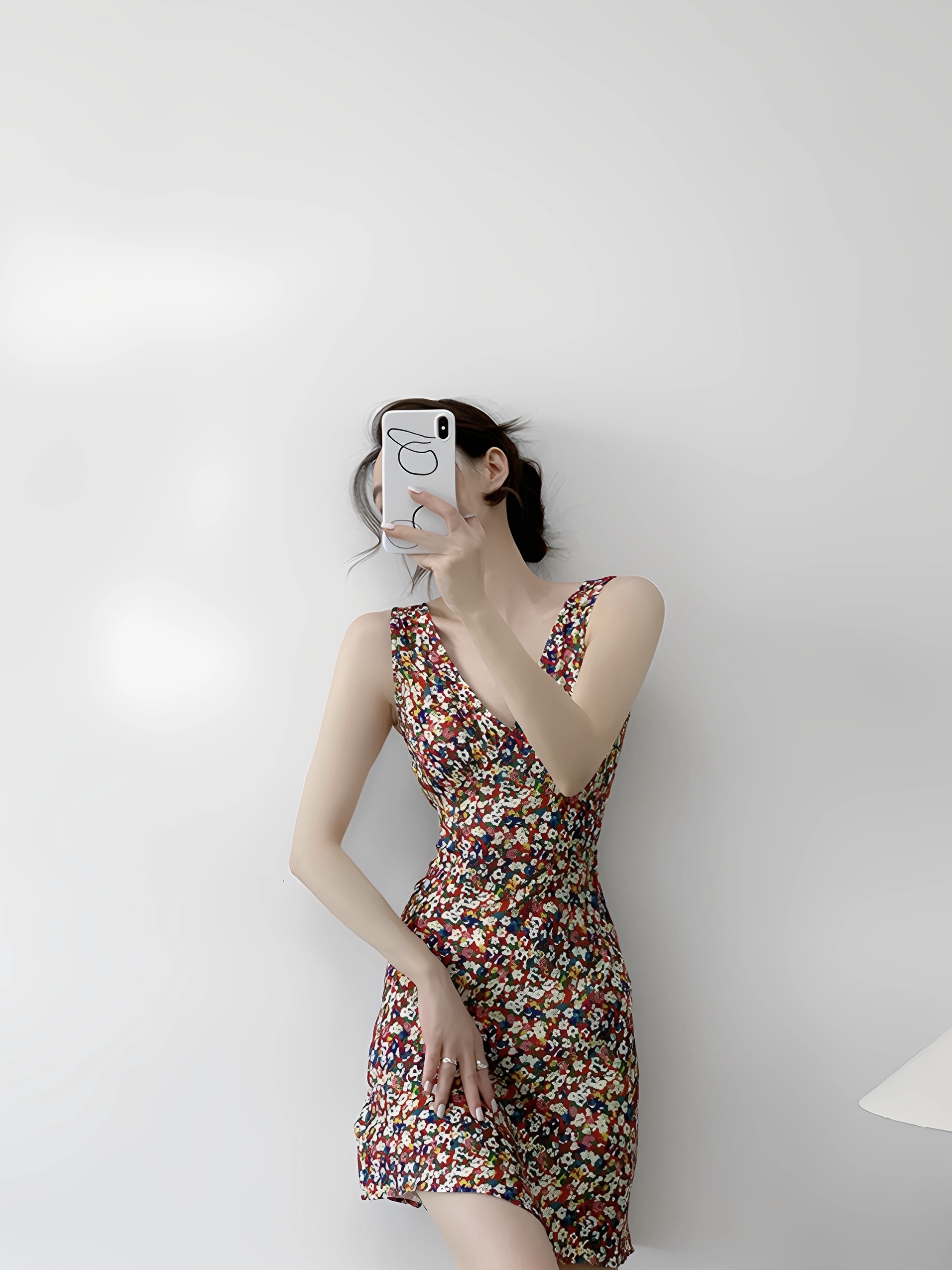 Maxine Vintage Floral Fit Mini Dress