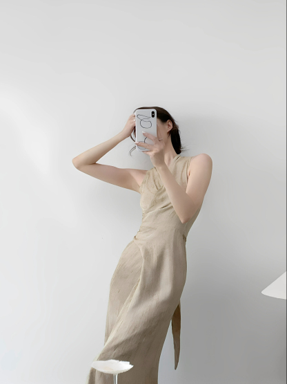 Makayla Linen  Wrap Dress