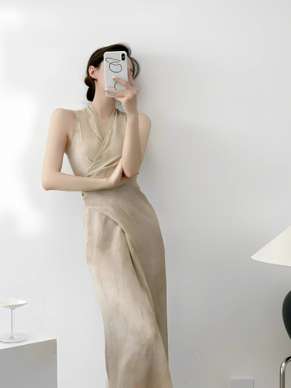 Makayla Linen  Wrap Dress