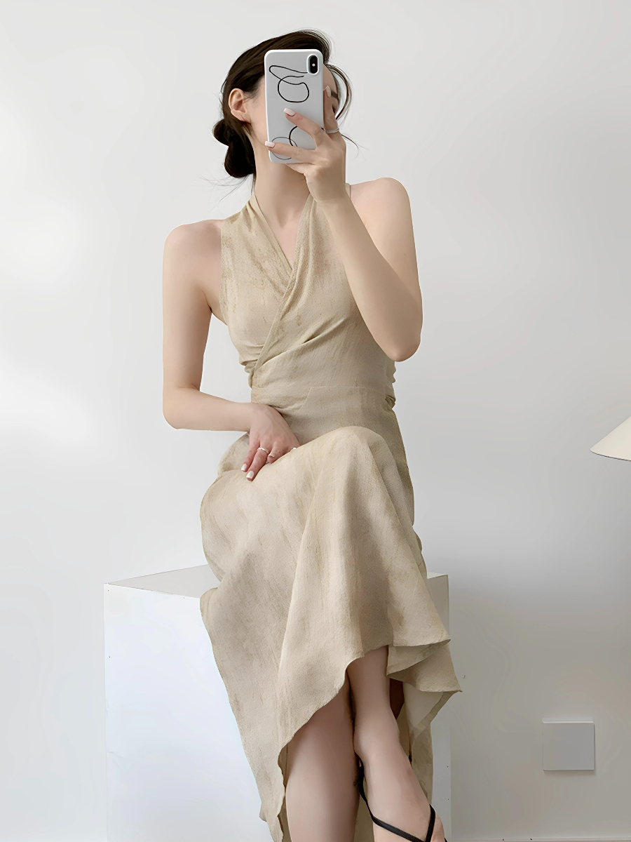 Makayla Linen  Wrap Dress