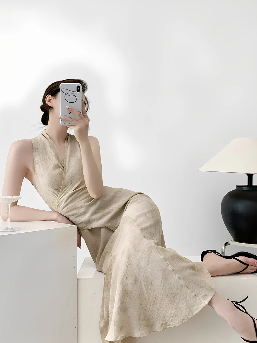 Makayla Linen  Wrap Dress