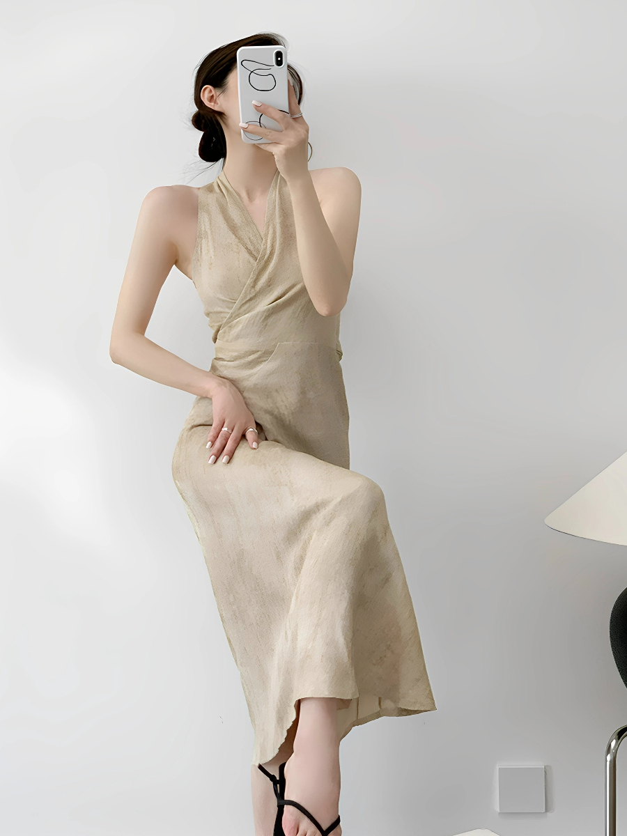 Makayla Linen  Wrap Dress