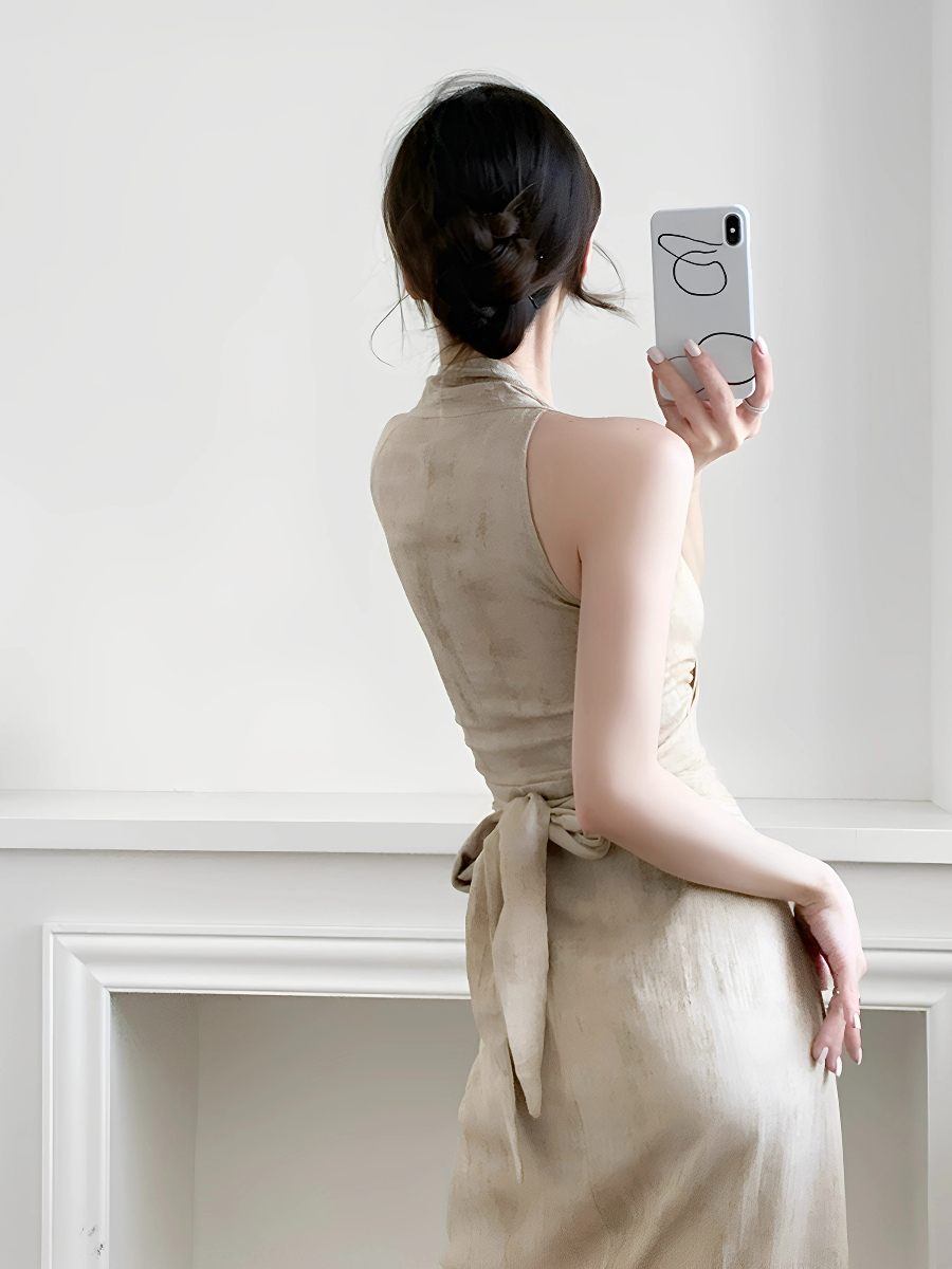 Makayla Linen  Wrap Dress