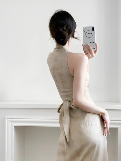 Makayla Linen  Wrap Dress