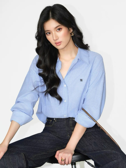Jrue Oversized Shirt-The Black Bow-