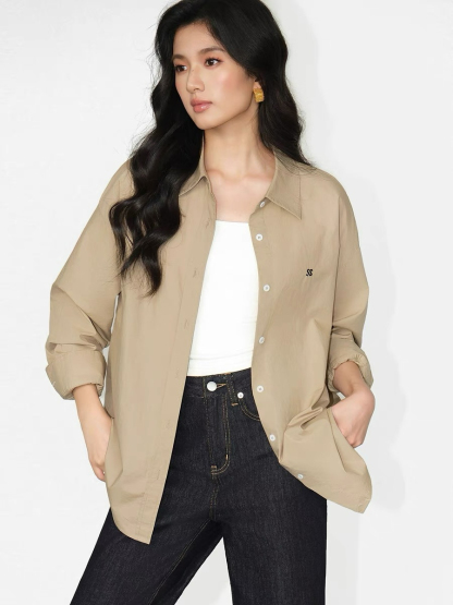 Jrue Oversized Shirt-The Black Bow-