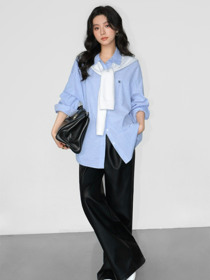Jrue Oversized Shirt-The Black Bow-