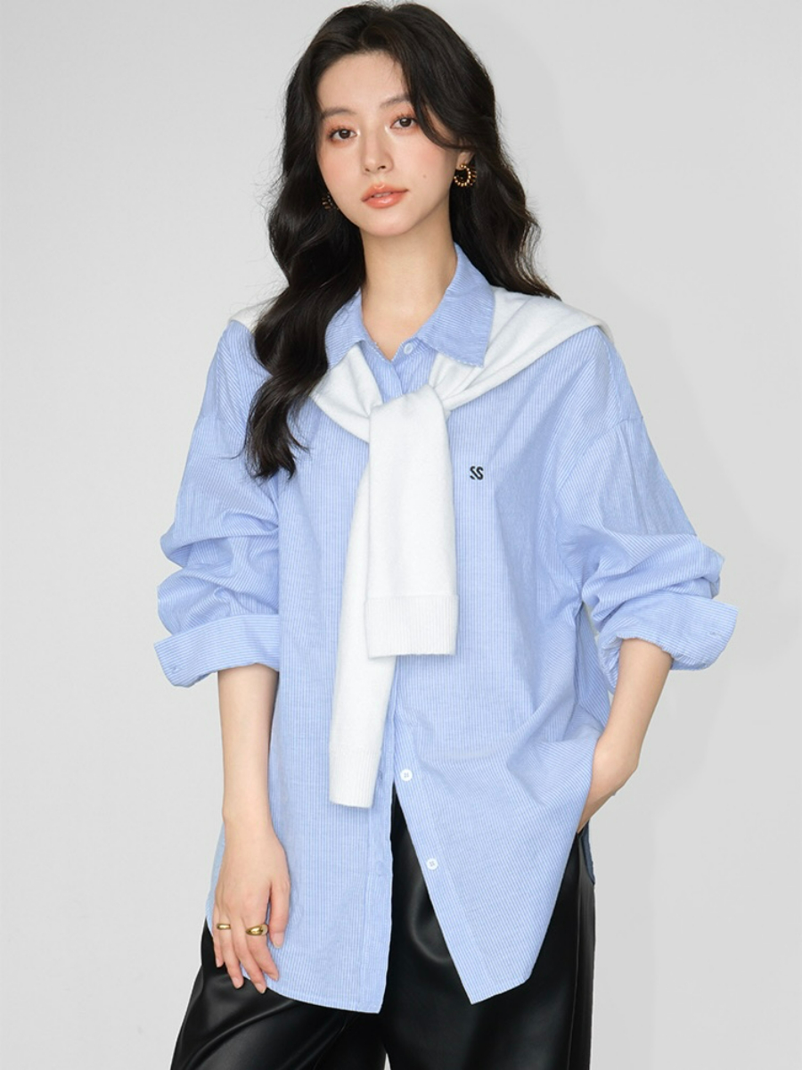 Jrue Oversized Shirt-The Black Bow-