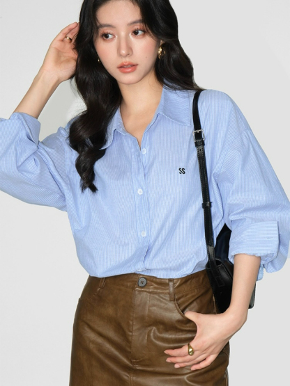 Jrue Oversized Shirt-The Black Bow-