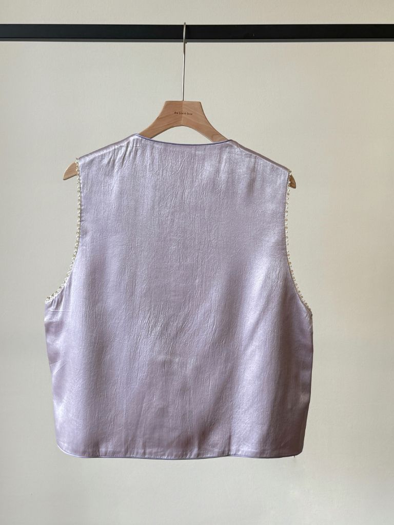 Shuang Die Butterfly Embroided Oriental Vest