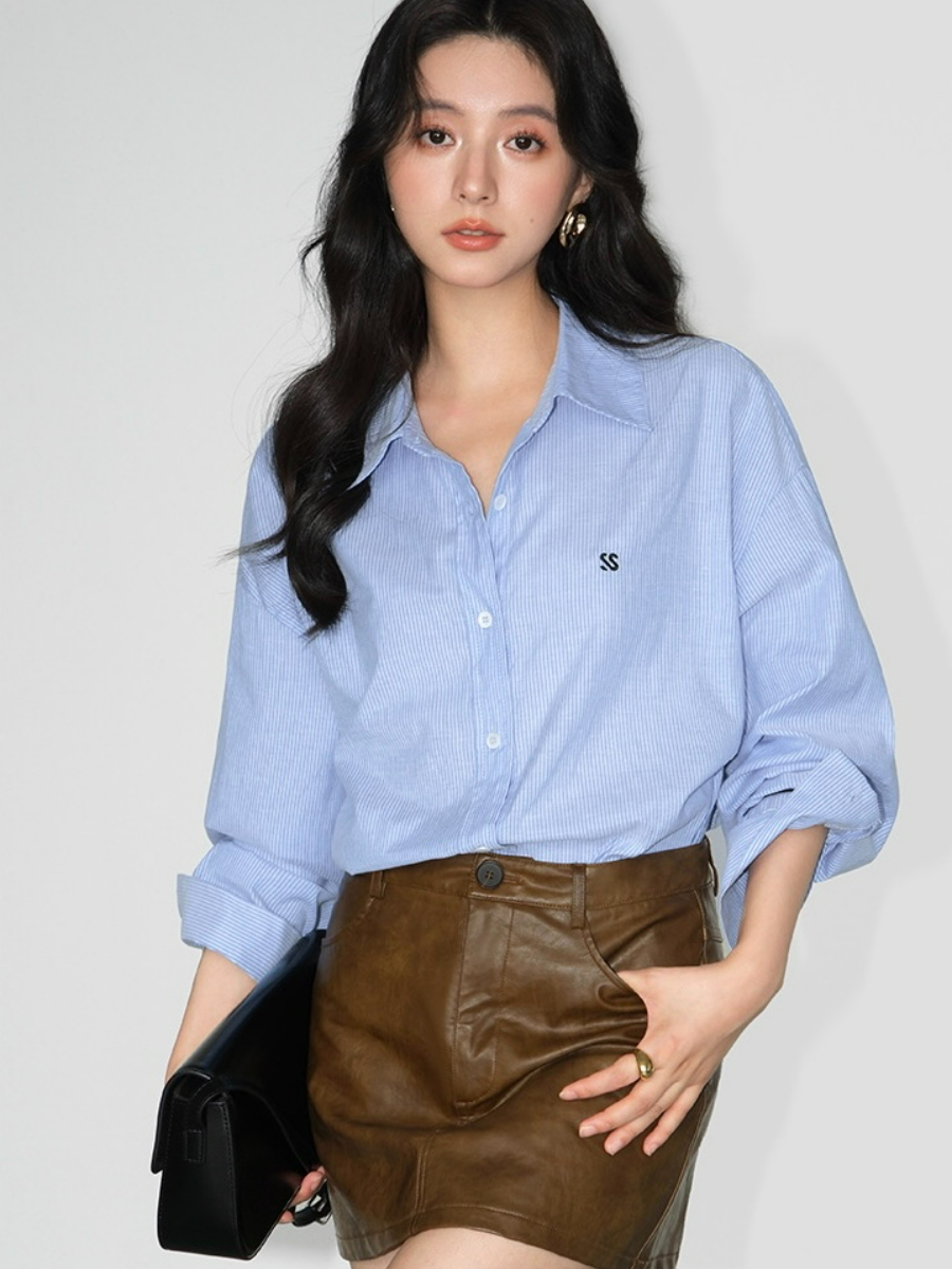 Jrue Oversized Shirt-The Black Bow-