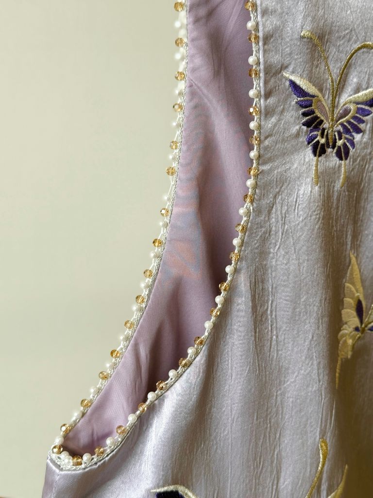 Shuang Die Butterfly Embroided Oriental Vest