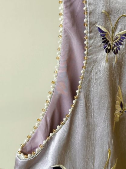 Shuang Die Butterfly Embroided Oriental Vest