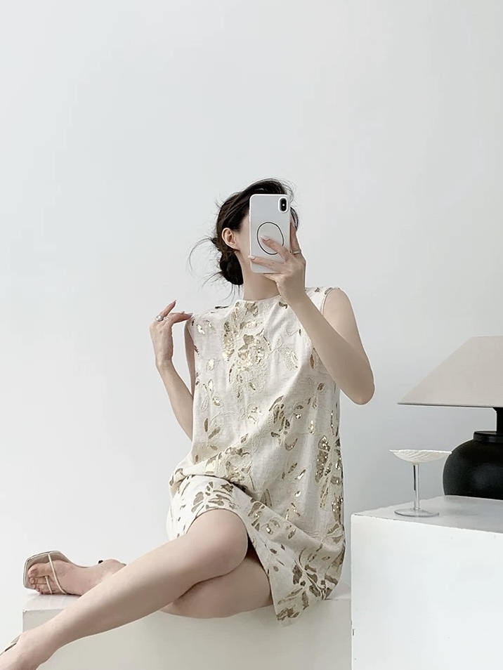 Martha Sequin Embelisshed Shift Dress