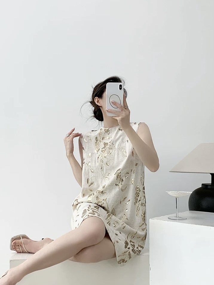 Martha Sequin Embelisshed Shift Dress