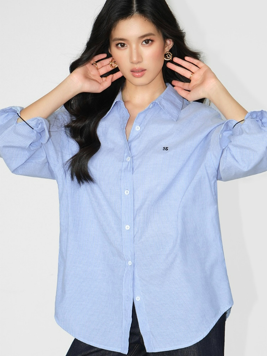 Jrue Oversized Shirt-The Black Bow-