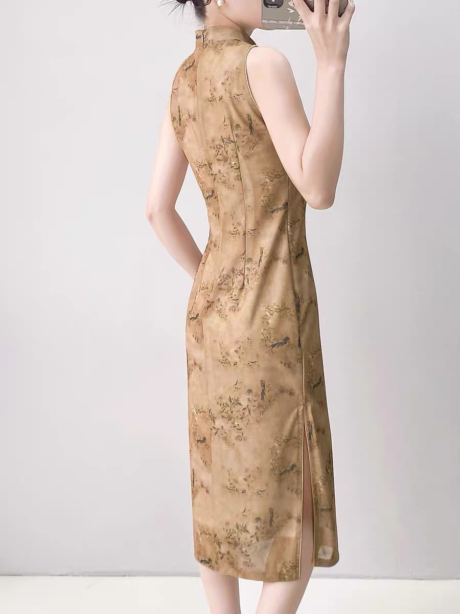 Ci Sheng Sleeveless Cheongsam