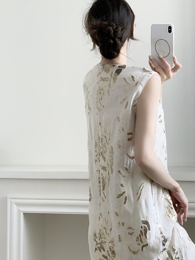 Martha Sequin Embelisshed Shift Dress