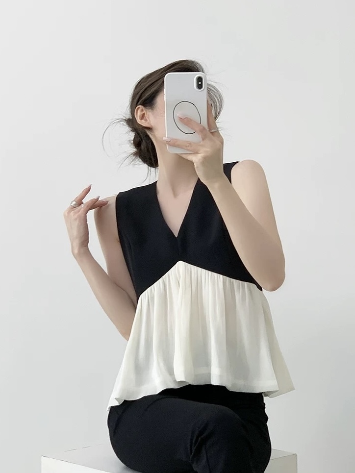 Marlon Color Contrast Blouse