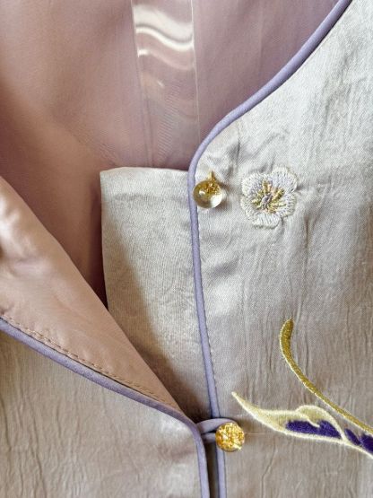 Shuang Die Butterfly Embroided Oriental Vest