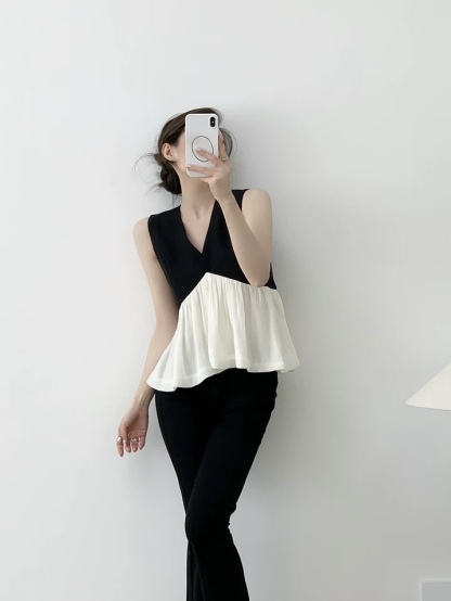 Marlon Color Contrast Blouse