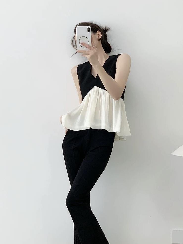Marlon Color Contrast Blouse